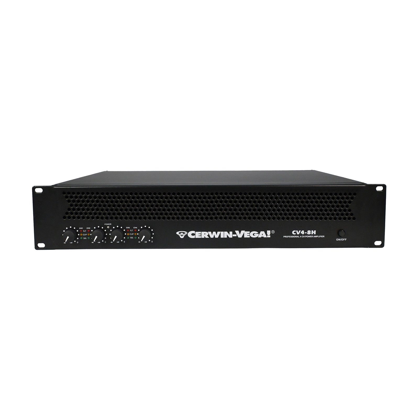4-Channel Power Audio Amplifier, 1420W 120V-Bridging 8Ω - CV4-8H - Cerwin Vega
